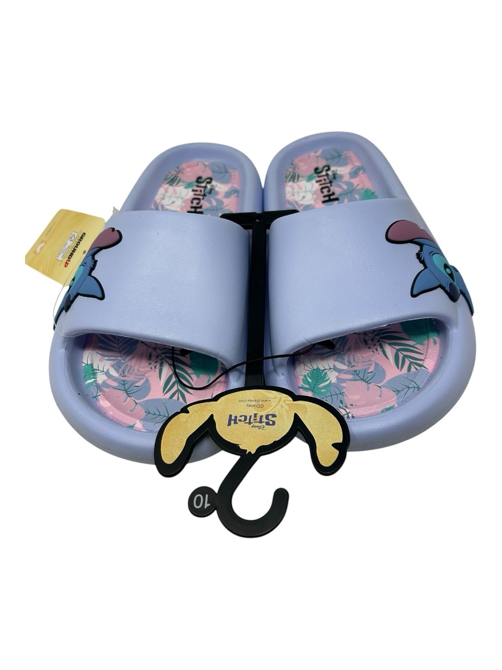 Disney Stitch Tropical Insole Slides 7 NWT